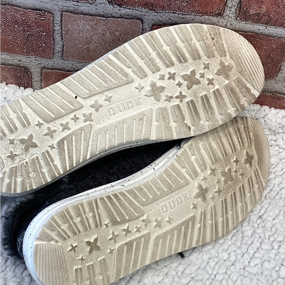 Hey Dude Britt Womens fur trim sneakers casual shoes size 10 - Picture 8 of 8